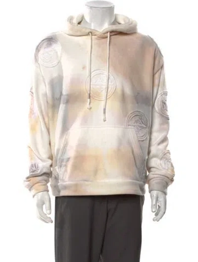 Pre-owned Who Decides War Tie-dye Print Crew Neck Hoodie In Multicolor