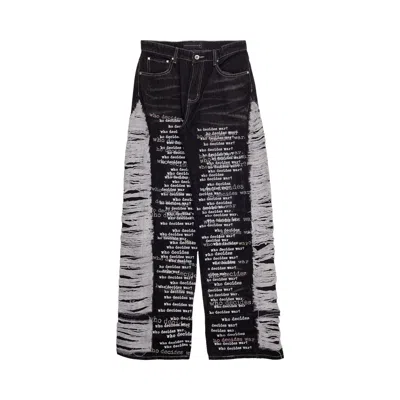 Pre-owned Who Decides War Ultra Flare Denim 'coal' | Black | Men's Size 36