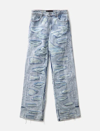 Who Decides War Blue Bare Pocket Jeans