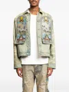 Who Decides War Unfurled Embroidered-panel Denim Jacket In Blue
