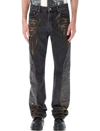 Who Decides War Unisex Distressed Jeans - Mini Fit In Coal