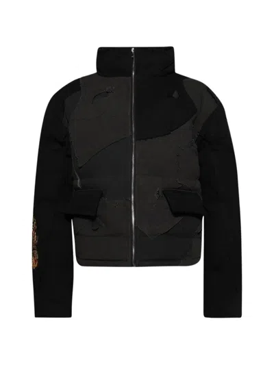 Who Decides War Upcycled Patchwork Jacket In Black