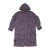 Who Decides War Violet Floor Length Trench Coat In Purple