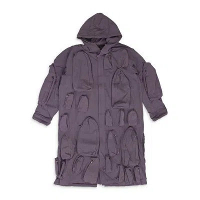 WHO DECIDES WAR VIOLET FLOOR LENGTH TRENCH COAT