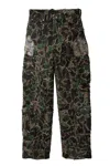Who Decides War Washed Camo Cargo Pants In Olive