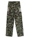 Who Decides War Washed Camo Cargo Pants In Olive