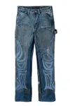 Who Decides War Wdw Winged Carpenter Denim Pants In Sky