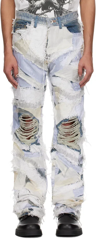 Who Decides War White Beach Sand Jeans In Multicolor