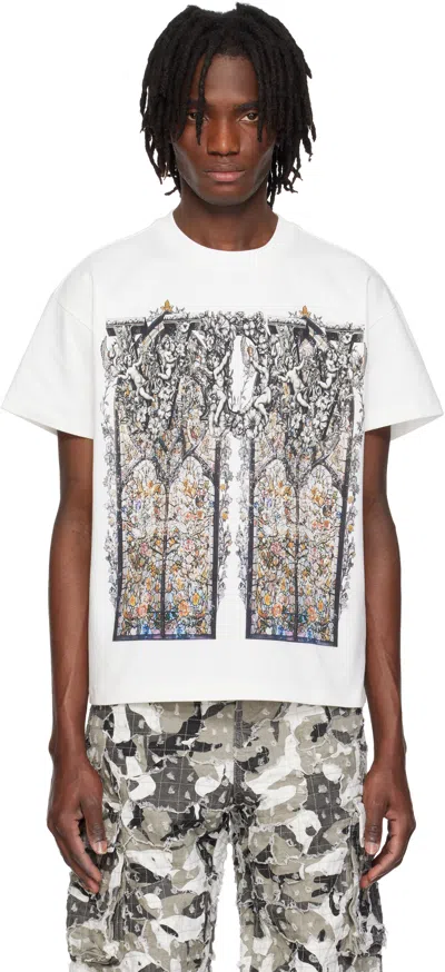 Who Decides War White Ignatius Short Sleeve T-shirt In Cloud