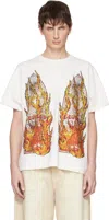 Who Decides War Ssense Exclusive White Flame Glass T-shirt In White