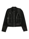 Who Decides War Window Biker Jacket In Black