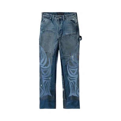 Pre-owned Who Decides War Winged Carpenter Denim Pants 'sky' | Blue | Men's Size 32