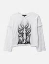WHO DECIDES WAR WINGED GRADIENT LONG SLEEVE