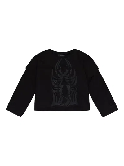 WHO DECIDES WAR WINGED LONG-SLEEVE T-SHIRT