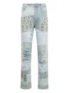 Who Decides War Winged Organza Jeans In Blue