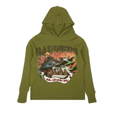Pre-owned Who Decides War X Barriers Ny Tuskegee Pullover 'olive' | Green | Men's Size Xl