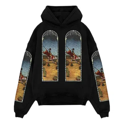 Who Decides War X Est Gee Stained Glass Hoodie 'black'
