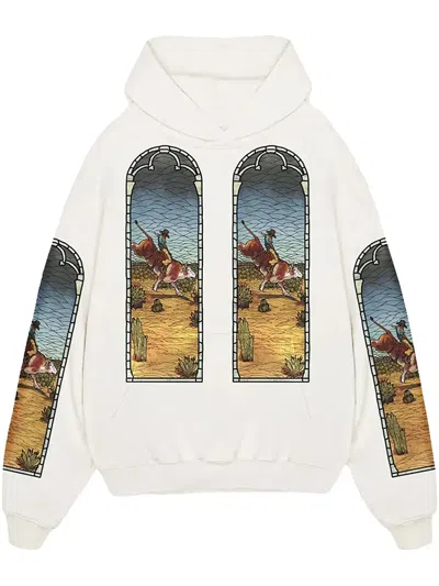 Who Decides War X Est Gee Stained Glass "white" Hoodie