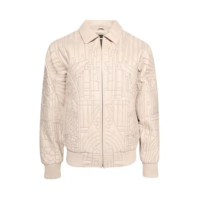 Pre-owned Who Decides War X Pelle Pelle Cathedral Jacket 'cream' | White | Men's Size Xxl