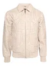 Who Decides War X Pelle Pelle Cathedral Quilted Bomber Jacket In Neutrals