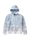 Who Decides War Zip Scripture Hoodie In Gray