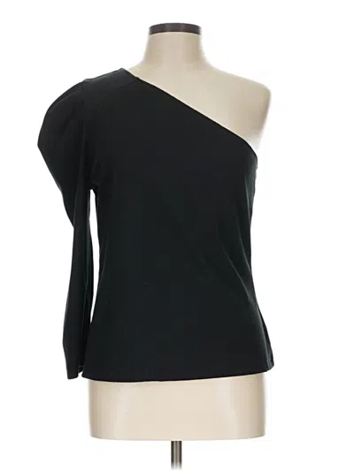 Pre-owned Who What Wear 3/4 Sleeve T-shirt In Black
