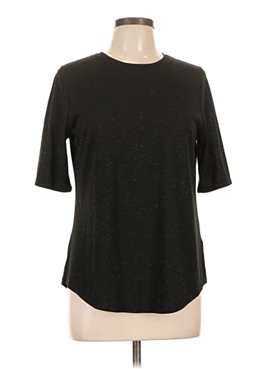 Pre-owned Who What Wear 3/4 Sleeve T-shirt In Black