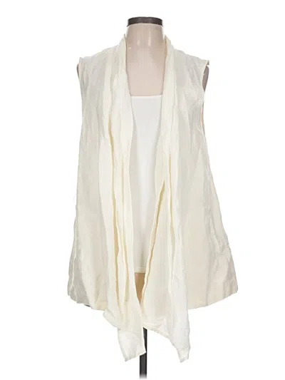 Pre-owned Who What Wear Cardigan Sweater In White