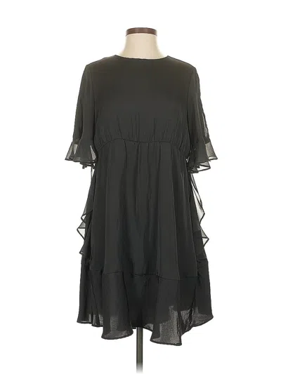 Pre-owned Who What Wear Casual Dress In Black