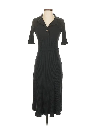 Pre-owned Who What Wear Casual Dress In Black