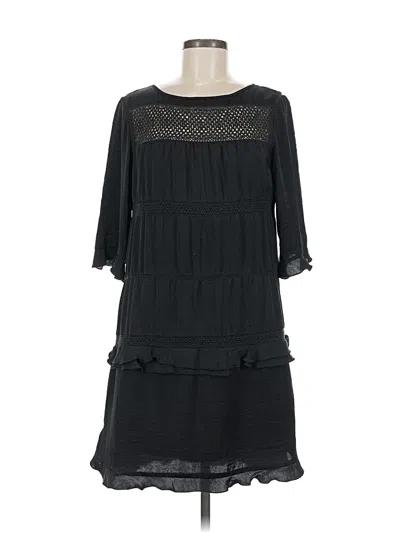 Pre-owned Who What Wear Casual Dress In Black