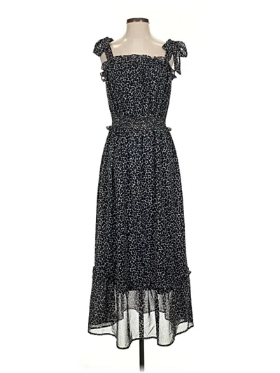 Pre-owned Who What Wear Casual Dress In Black