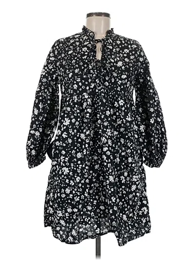 Pre-owned Who What Wear Casual Dress In Black