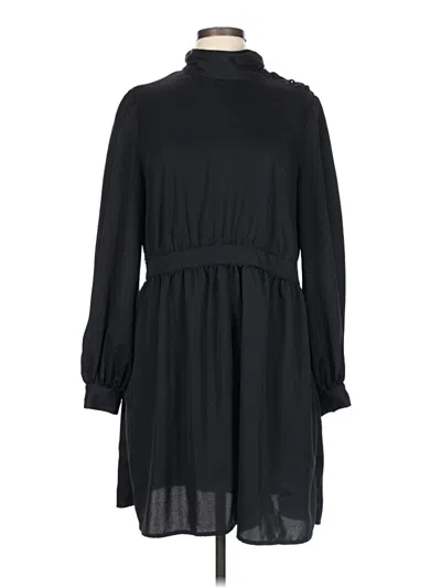 Pre-owned Who What Wear Casual Dress In Black