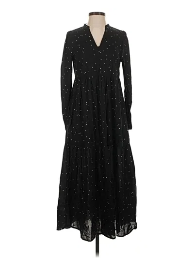 Pre-owned Who What Wear Casual Dress In Black