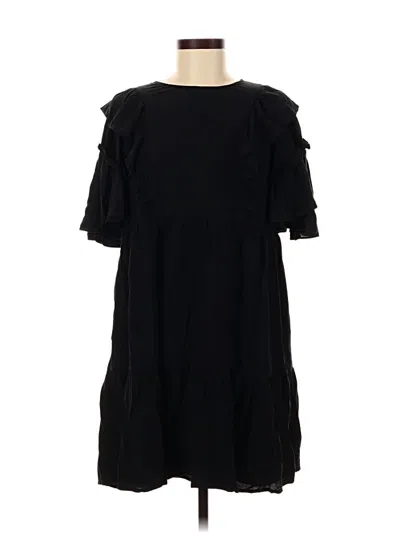 Pre-owned Who What Wear Casual Dress In Black