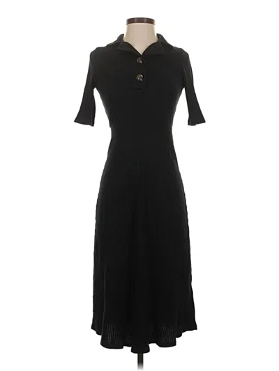 Pre-owned Who What Wear Casual Dress In Black