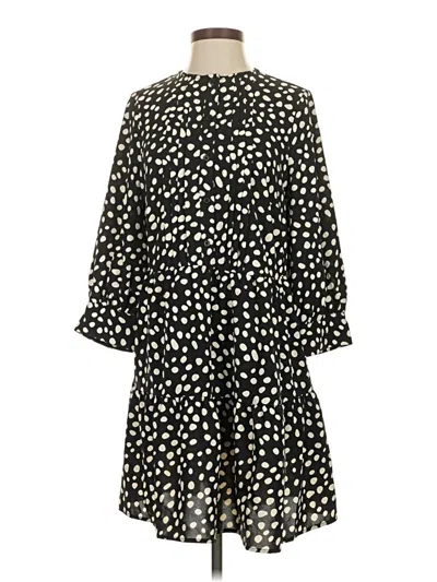 Pre-owned Who What Wear Casual Dress In Black