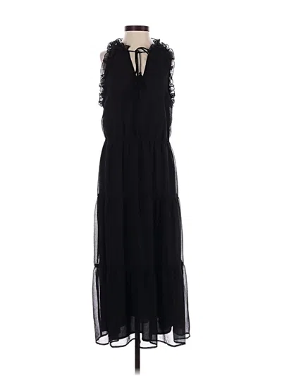 Pre-owned Who What Wear Casual Dress In Black