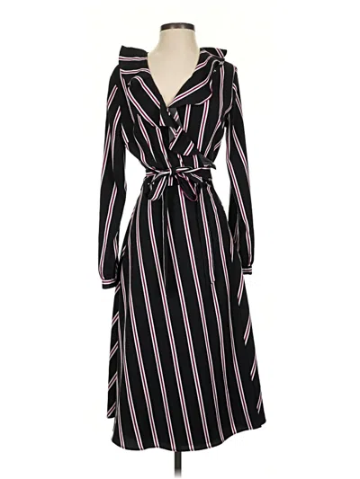 Pre-owned Who What Wear Casual Dress In Black