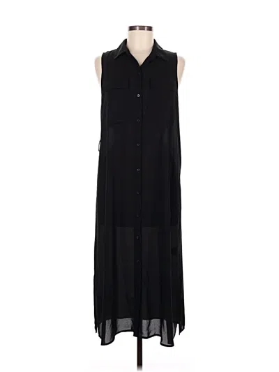 Pre-owned Who What Wear Casual Dress In Black