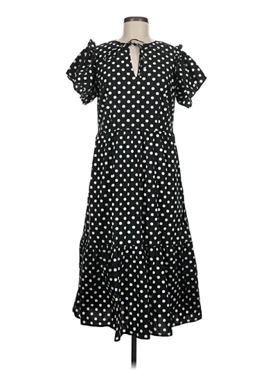 Pre-owned Who What Wear Casual Dress In Black
