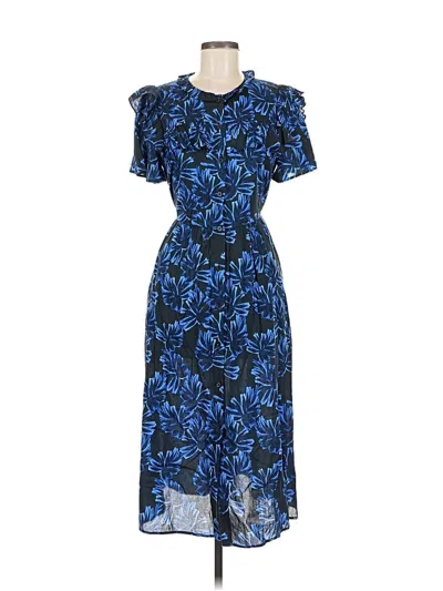 Pre-owned Who What Wear Casual Dress In Blue