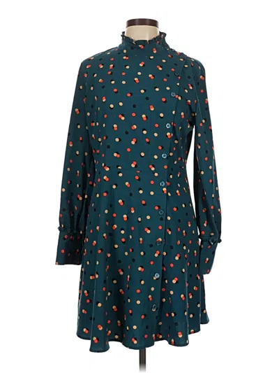 Pre-owned Who What Wear Casual Dress In Blue