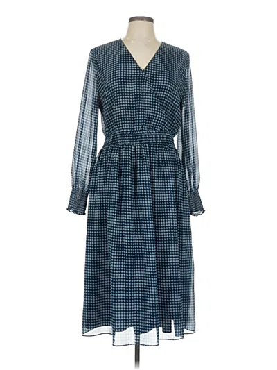 Pre-owned Who What Wear Casual Dress In Blue