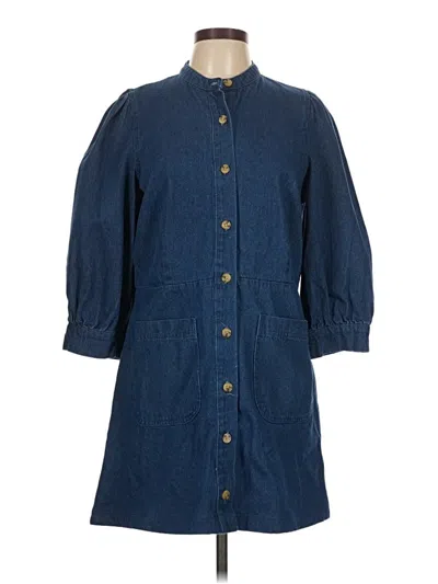 Pre-owned Who What Wear Casual Dress In Blue