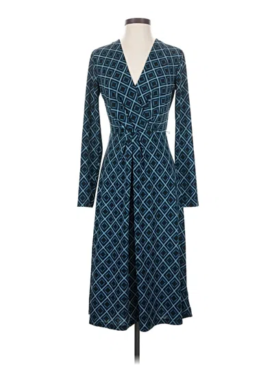 Pre-owned Who What Wear Casual Dress In Blue