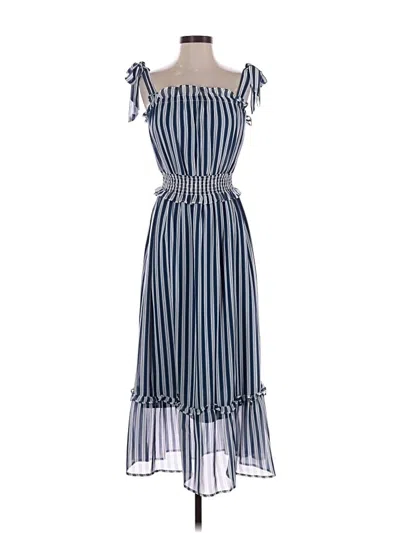 Pre-owned Who What Wear Casual Dress In Blue
