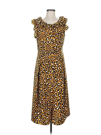 Pre-owned Who What Wear Casual Dress In Brown