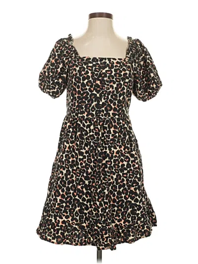 Pre-owned Who What Wear Casual Dress In Brown
